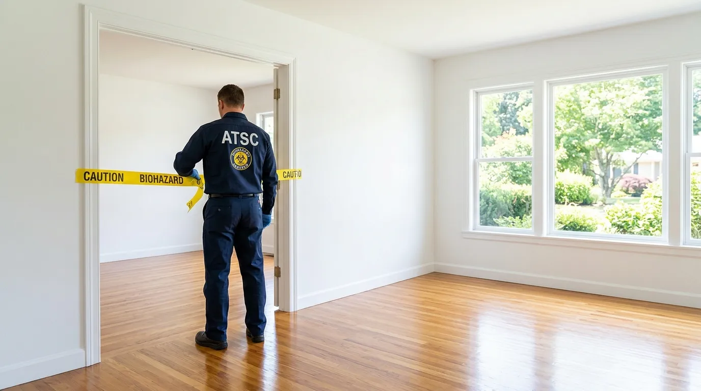 Certified biohazard cleanup crew performing Decomposition Cleanup in Pinellas Park